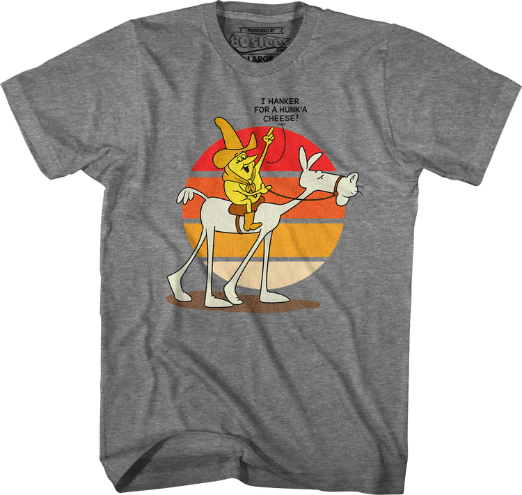 Retro Hanker For A Hunk'A Cheese Time For Timer T-Shirt