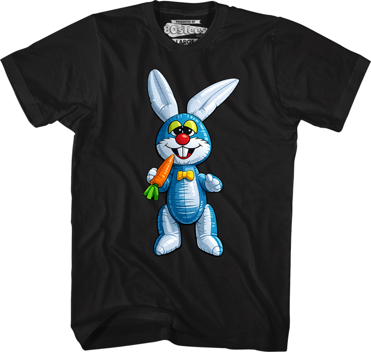Blue Inflatable Easter Bunny T-Shirt