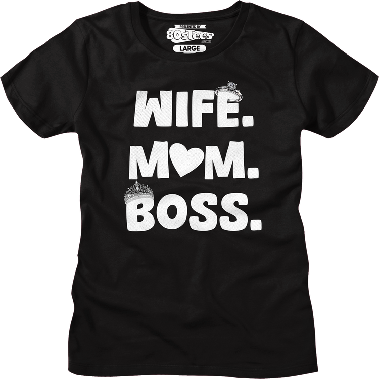 Womens Wife Mom Boss Shirt