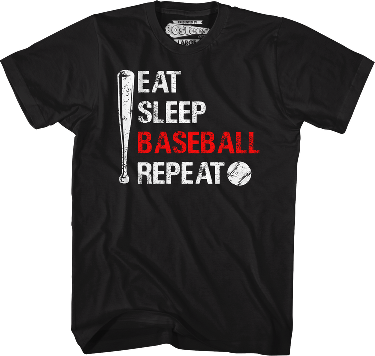 Eat Sleep Baseball Repeat T-Shirt