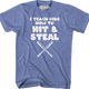 I Teach Kids How To Hit & Steal T-Shirt thumbnail