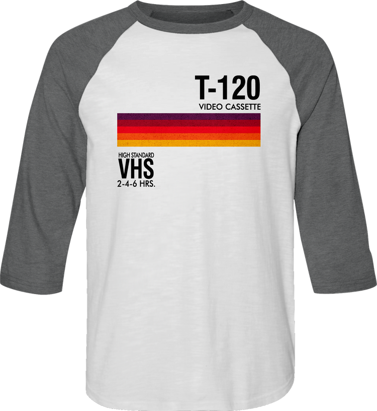 T-120 VHS Raglan Baseball Shirt
