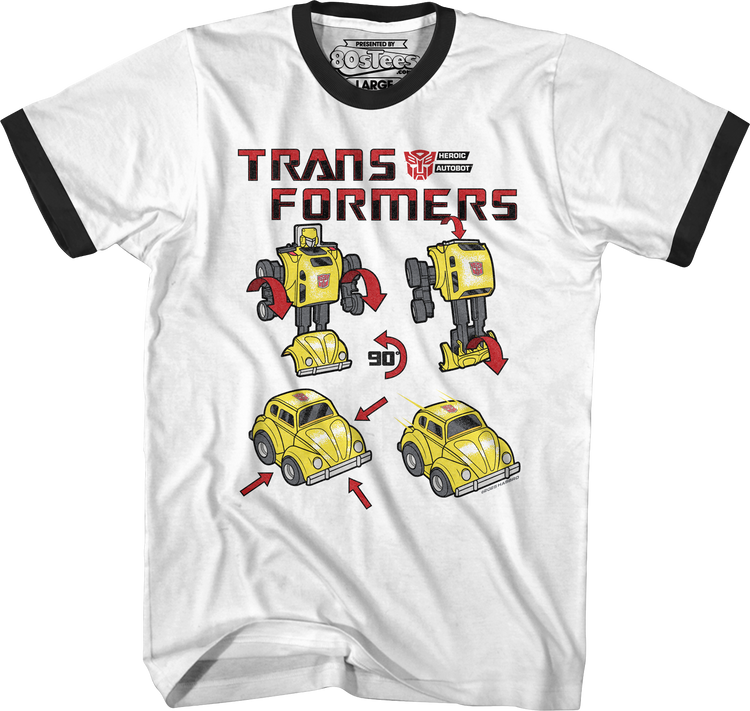 Bumblebee Form Steps Transformers T-Shirt