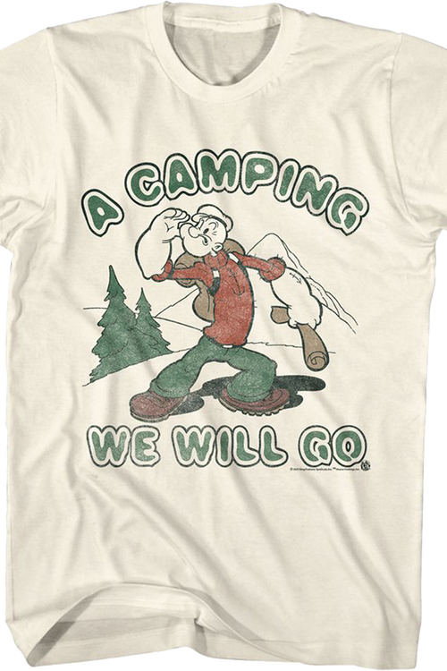 A Camping We Will Go Popeye T-Shirt