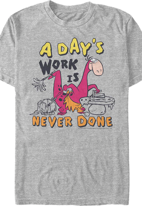 A Day's Work Is Never Done Flintstones T-Shirt