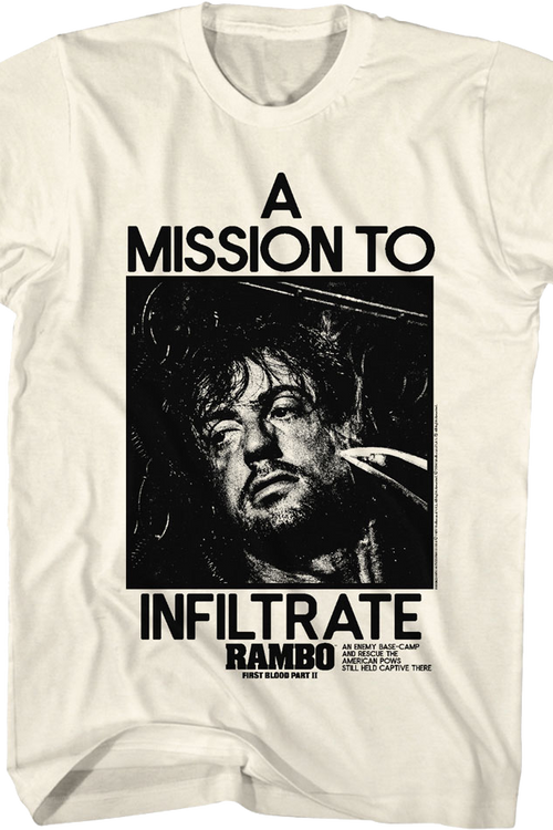 A Mission To Infiltrate Rambo T-Shirt
