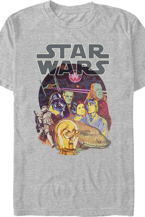 A New Hope Cast Collage Star Wars T-Shirt