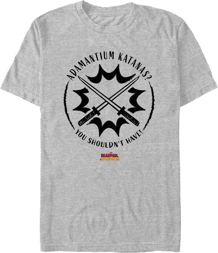 Adamantium Katanas Deadpool & Wolverine Marvel Comics T-Shirt