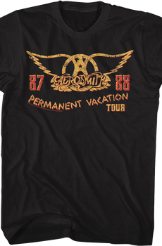 87-88 Permanent Vacation Tour Aerosmith T-Shirt