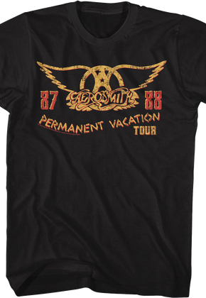 87-88 Permanent Vacation Tour Aerosmith T-Shirt