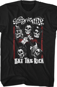 Eat The Rich Skulls Aerosmith T-Shirt