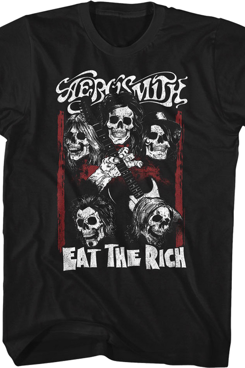 Eat The Rich Skulls Aerosmith T-Shirt