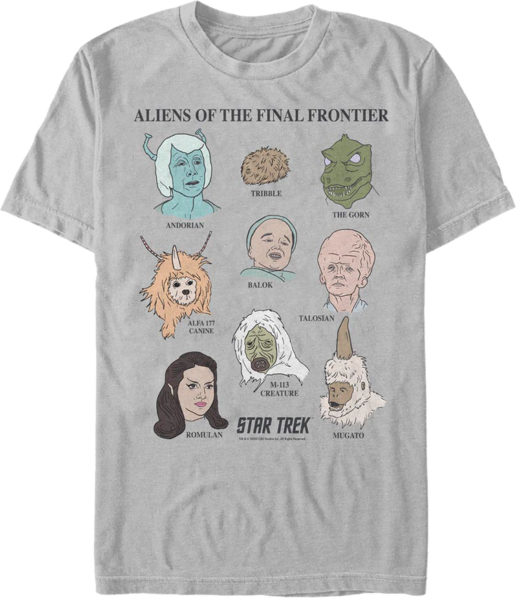 Aliens Of The Final Frontier Star Trek T-Shirt