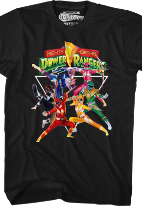 All In Mighty Morphin Power Rangers T-Shirt