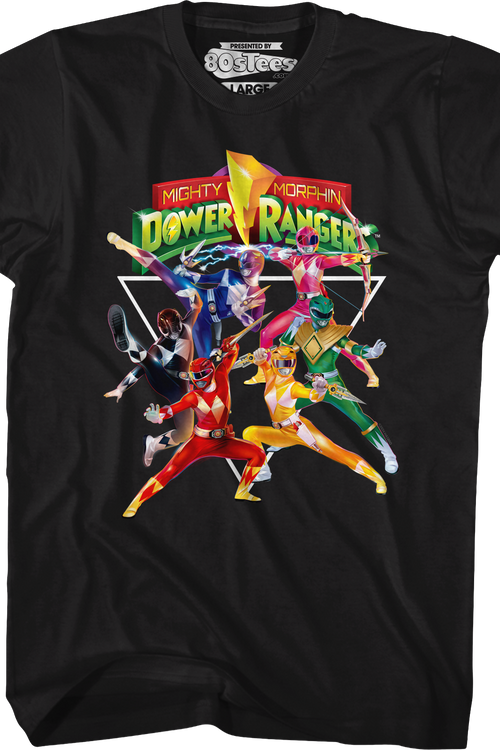 All In Mighty Morphin Power Rangers T-Shirt