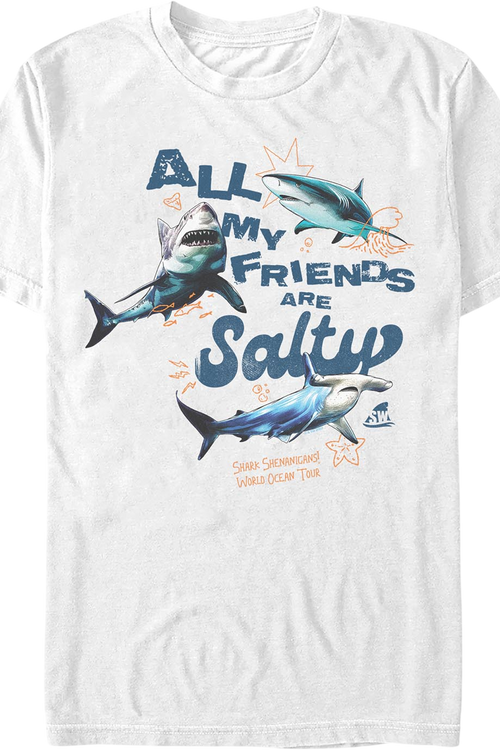All My Friends Are Salty Shark Week T-Shirt