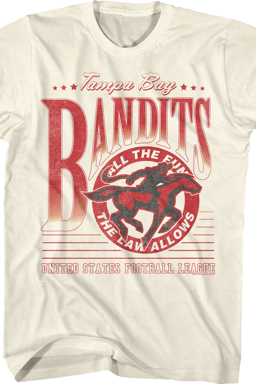 All The Fun The Law Allows Tampa Bay Bandits USFL T-Shirt