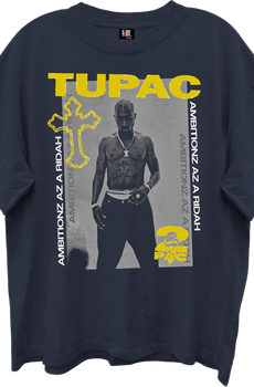 Ambitionz Az A Ridah Tupac Shakur Oversized T-Shirt