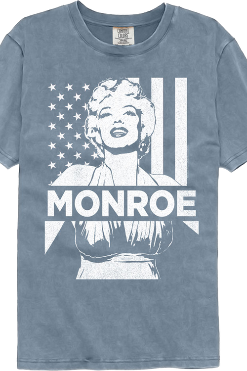 American Flag Marilyn Monroe Comfort Colors Brand T-Shirt