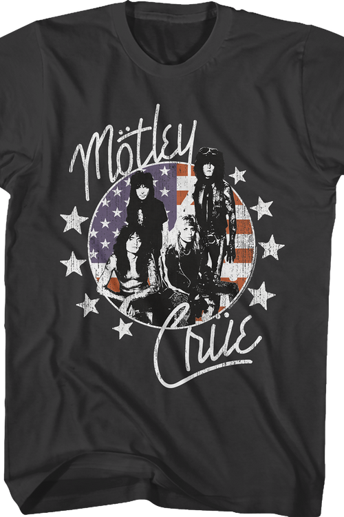 Star And Stripes Motley Crue T-Shirt