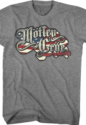 American Flag Motley Crue T-Shirt