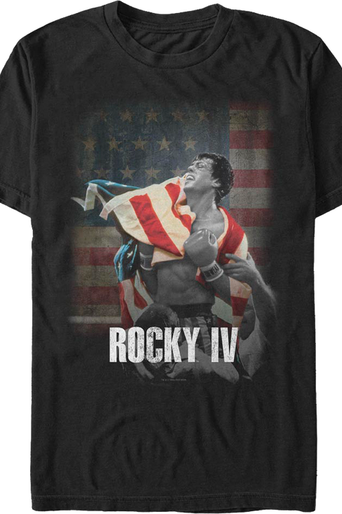 American Flag Rocky IV T-Shirt
