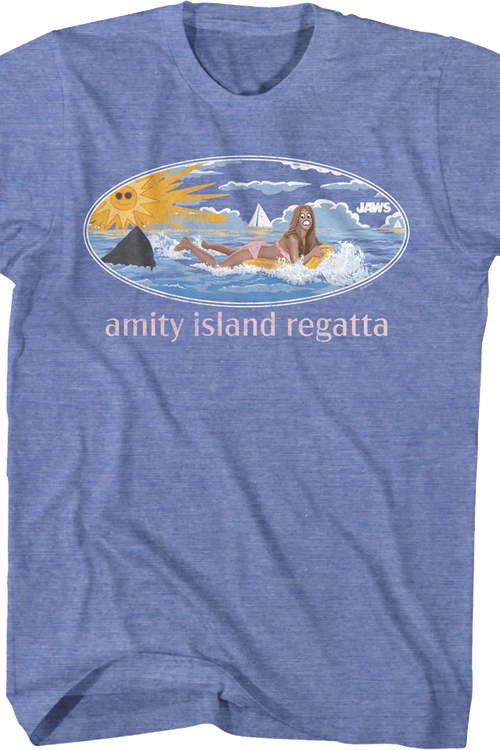 Amity Island Regatta Public Service Message Jaws T-Shirt