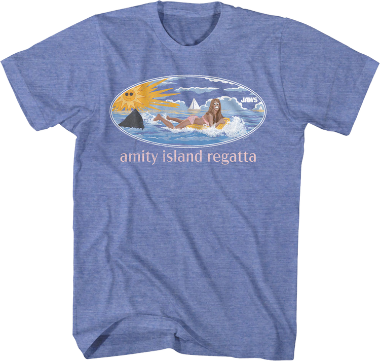 Amity Island Regatta Public Service Message Jaws T-Shirt