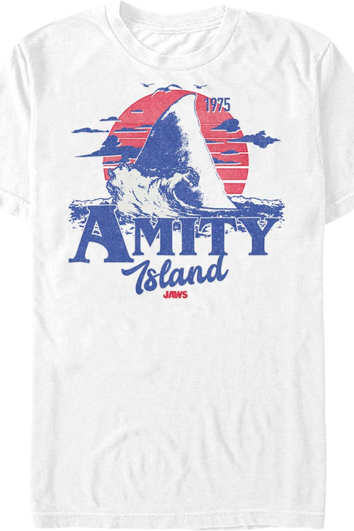 Amity Island Shark Fin Jaws T-Shirt