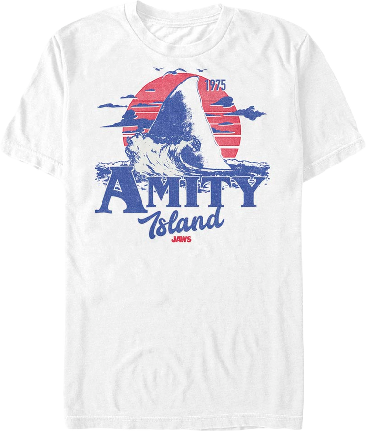 Amity Island Shark Fin Jaws T-Shirt