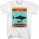 Amity Island Shark Waves Jaws T-Shirt thumbnail