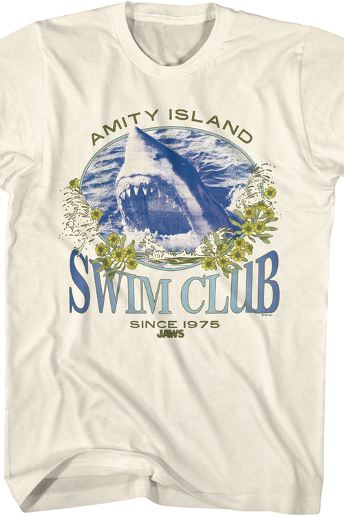 Amity Island Swim Club Since 1975 Jaws T-Shirt