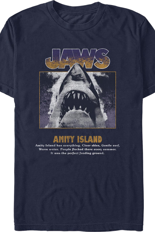 Amity Island Tagline Jaws T-Shirt