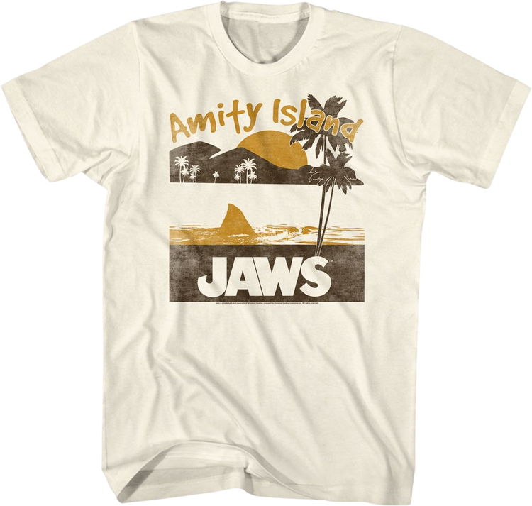 Amity Island Tropical Sunset Jaws T-Shirt