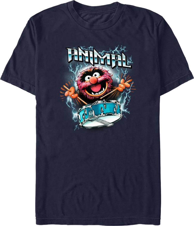 Animal Lightning Drumroll Muppets T-Shirt
