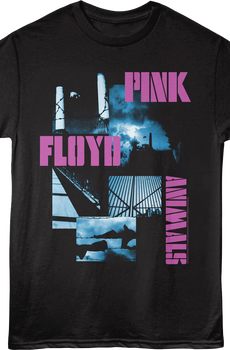 Animals Collage Pink Floyd T-Shirt