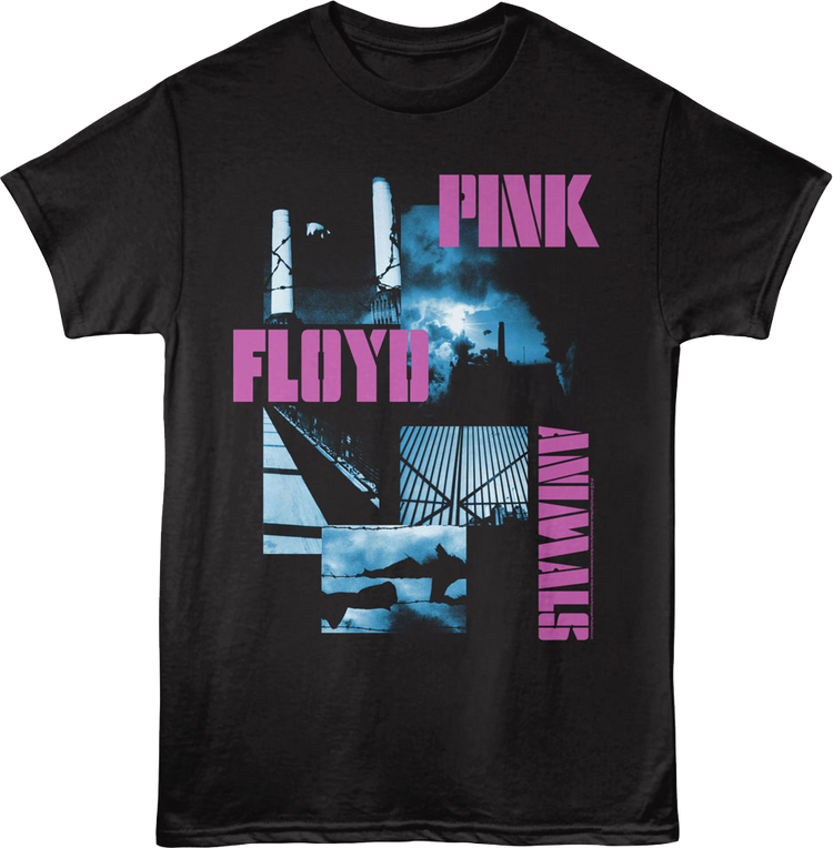 Animals Collage Pink Floyd T-Shirt