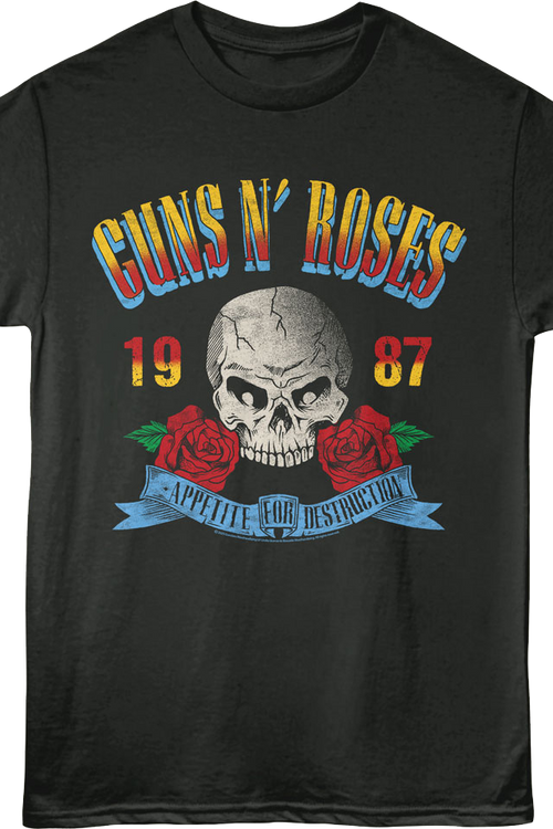 Appetite For Destruction 1987 Guns N' Roses T-Shirt