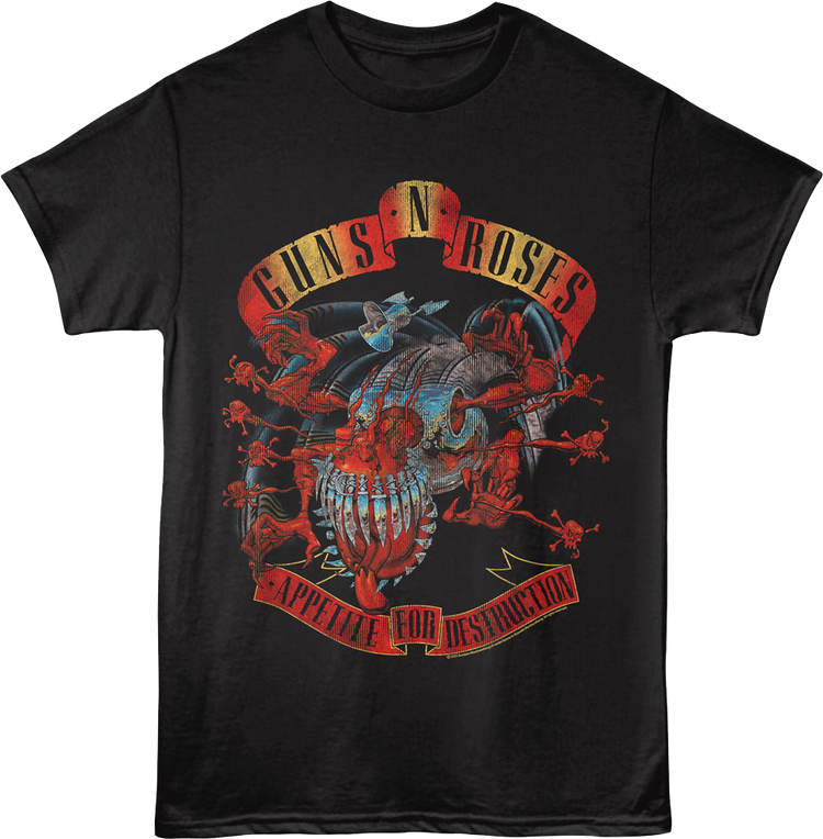 Appetite For Destruction Original Artwork Guns N' Roses T-Shirt