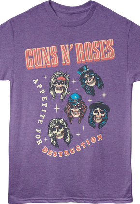 Appetite For Destruction Skulls Guns N' Roses T-Shirt