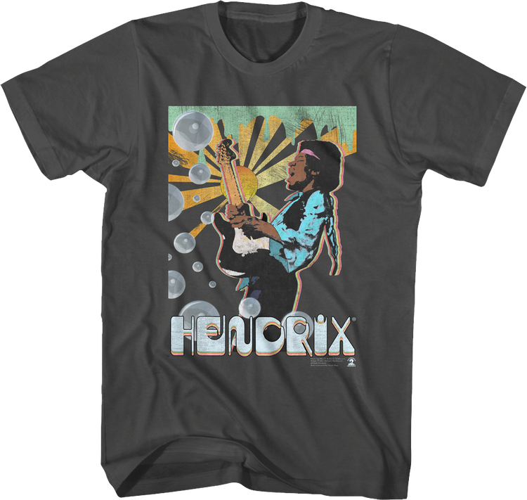 Artistic Bubbles Jimi Hendrix T-Shirt