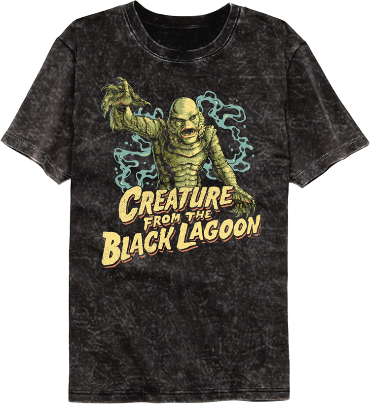 Attack Pose Creature From The Black Lagoon Mineral Wash T-Shirt