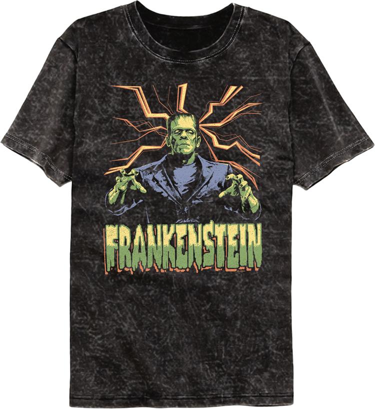 Attack Pose Frankenstein Mineral Wash T-Shirt