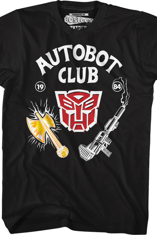 Black Autobot Club Transformers T-Shirt