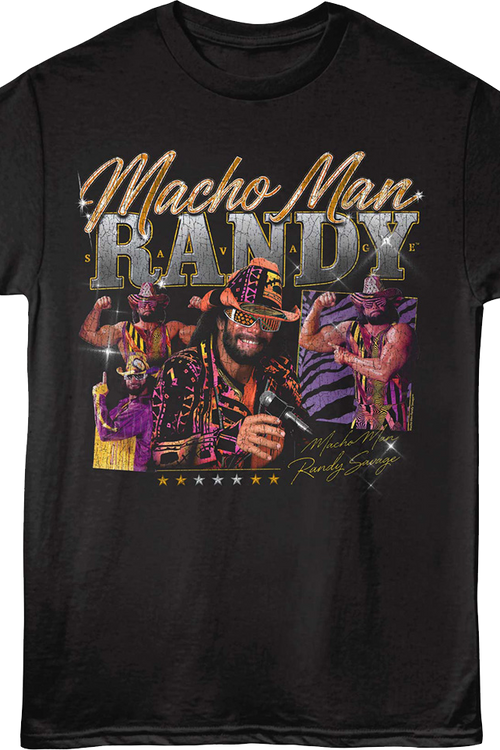 Autograph Collage Macho Man Randy Savage T-Shirt