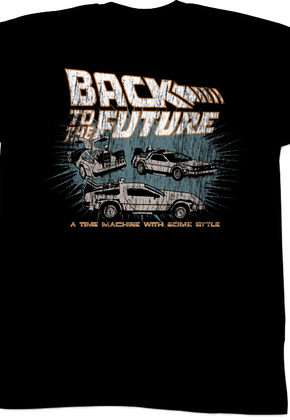 Back To The Future Time Machine With Style Shirt