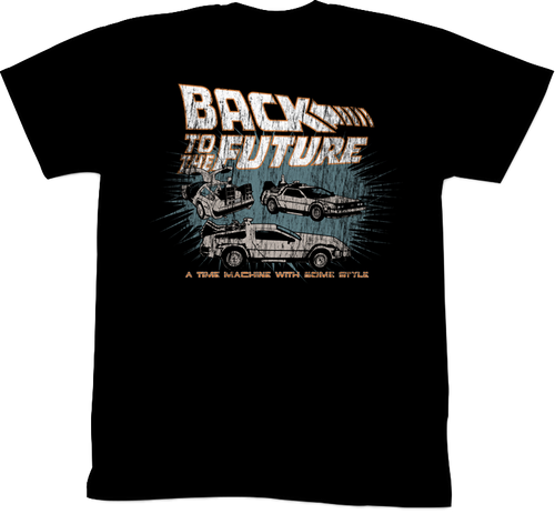 Back To The Future Time Machine With Style Shirt