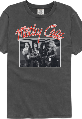 Backstage Photo Motley Crue Comfort Colors Brand T-Shirt