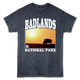 Bison Silhouette Badlands National Park T-Shirt thumbnail