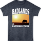 Bison Silhouette Badlands National Park T-Shirt thumbnail